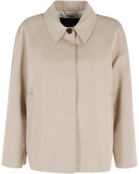 Seventy - Trench Jacket Back-Cape Cotton Jacket - Lyst