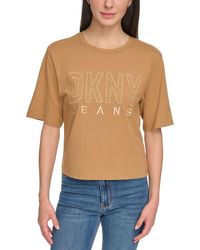 DKNY - Cotton Logo Graphic T-shirt - Lyst