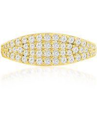 Donatello Gian - Fancy-Plated Crystal Ring - Lyst