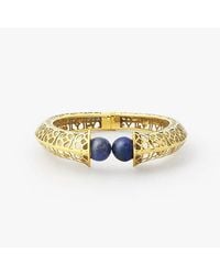 Avenue Chic - Temple Muse Oval Hinge Bangle - Lyst