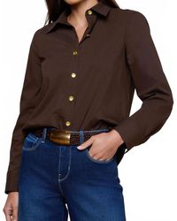 L'Agence - Ellery Long Sleeve Blouse - Lyst