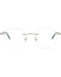 Montblanc - Round-Frame Metal Optical Frames - Lyst