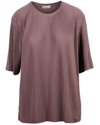 Herno Resort - Textured Pleated Polyester Blouse - Lyst