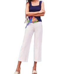 ecru - Franklin Wide Leg Cropped Pant - Lyst