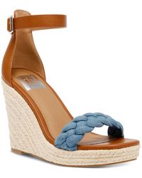 DV by Dolce Vita - Harriat Faux Leather Ankle Strap Wedge Sandals - Lyst
