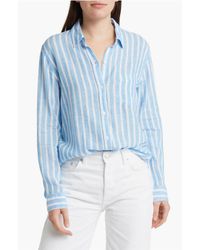 Rails - Charli Stripe Linen Blend Shirt - Lyst
