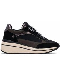 Xti - Casual Suede Wedge Sneakers - Lyst