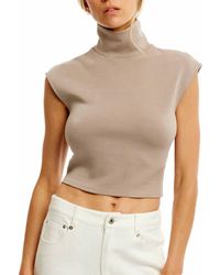 LBLC The Label - Winslow Sleeveless Turtleneck Top - Lyst