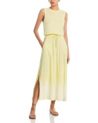 ATM - Cotton Tiered Maxi Dress - Lyst