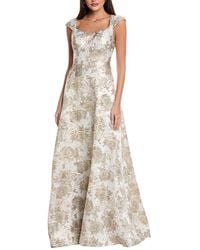 Rene Ruiz - Metallic Jacquard Gown - Lyst