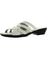 Easy Street - Rapid Faux Leather Strappy Slide Sandals - Lyst