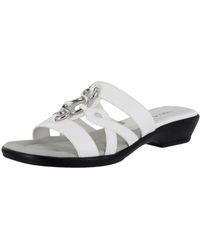 Easy Street - Torrid Faux Leather Strappy Slide Sandals - Lyst