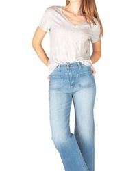 Fidelity - Tomi High Rise Crop Flare Jeans - Lyst