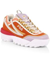 Fila - Heritage Disruptor Ii Exp Chunky Leather Sneakers - Lyst
