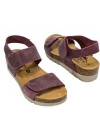 Plakton - Compi Leather Wedge Sandals - Lyst