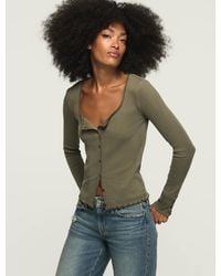 Lucky Brand - Solid Button Through Top - Lyst