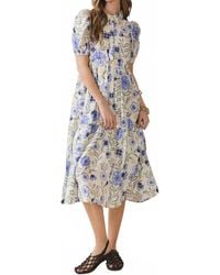 TCEC - Floral Button Down Midi Dress - Lyst