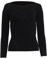 Alberta Ferretti - Ribbed-Knit Sweater - Lyst