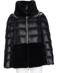 Herno - Quilted Eco-Fur Inserts Polyamide Down Coat - Lyst