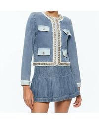 Alice + Olivia - Landon Cropped Jacket - Lyst