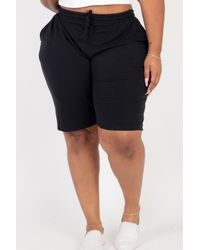 TRUEDAMES - Plus Size French Terry Bermuda Shorts - Lyst