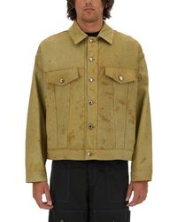 MSGM - Denim Jacket Dyed - Lyst