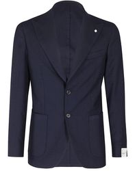 L.B.M. 1911 - Lightweight Wool Jacket With Pointed Lapels - Lyst