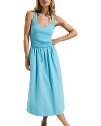 Nation Ltd - Sadelle Clean Combo Midi Dress - Lyst