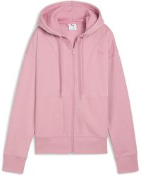 PUMA - Her Relaxed Zip-Up Hoodie - Lyst