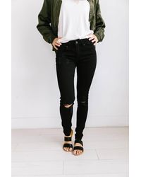 Kancan - Ripped Knee Skinny Jeans - Lyst