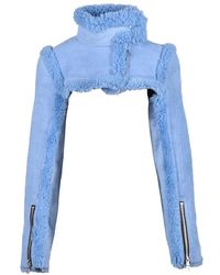 LAQUAN SMITH - Cropped Celeste Leather Jacket - Lyst