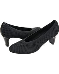 Vaneli - Darrie Pump 10 Stretch Knit Block Heel Slip On Shoes Fzp199 - Lyst