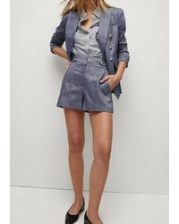 Veronica Beard - Runo Linen Short - Lyst
