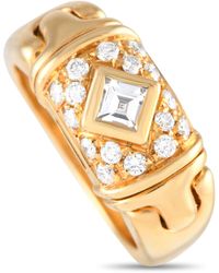 BVLGARI - Parentesi 18k Yellow 0.35 Ct Diamond Ring Bv21-051524 - Lyst