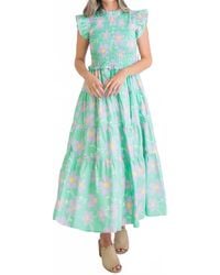 Karlie - Daisy Smock Tier Maxi Dress - Lyst