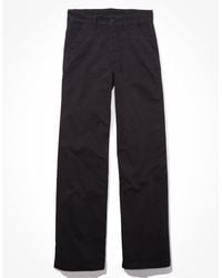 American Eagle Outfitters - Ae Stretch Twill Super High-waisted baggy Wide-leg Trouser - Lyst