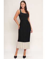 TRUEDAMES - Noir Eclat Sweater Knit Midi Dress - Lyst