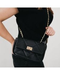 Pretty Simple - Queenie Quilted Chain Crossbody Bag - Lyst