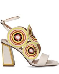 Exe' - Lucia Ice Block Heel Sandal - Lyst