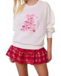 LoveShackFancy - Havenleigh Christmas Bow Fleece Pullover - Lyst