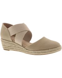 LifeStride - Keaton Canvas Slip On Wedge Heels - Lyst