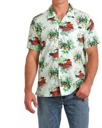 Cinch - Tractor Short Sleeve Button Down Camp Shirt - Lyst
