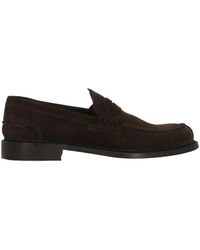 BERWICK  1707 - Front Mask Suede Loafers - Lyst