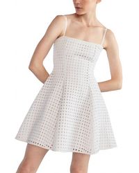 Cynthia Rowley - Birdcage Linen Mini Dress - Lyst