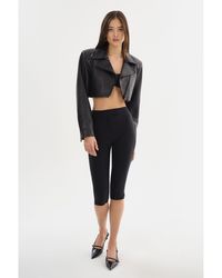 Lamarque - Daylin Cropped Leather Jacket - Lyst