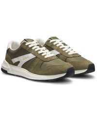 HUGO - Suede-Trim Trainers With Logo Details - Lyst