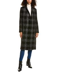AllSaints - Bexa Check Wool-blend Coat - Lyst