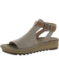 Naot - Verbena Leather Ankle Strap Wedge Sandals - Lyst
