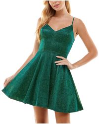 City Studios - Juniors Glitter Mini Cocktail And Party Dress - Lyst