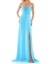 Colors Dress - Strapless Chiffon A-Line Prom Gown - Lyst
